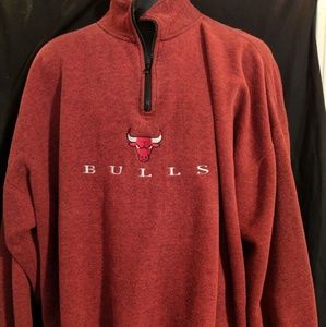 Vintage 90s Chicago Bulls Zip Pullover